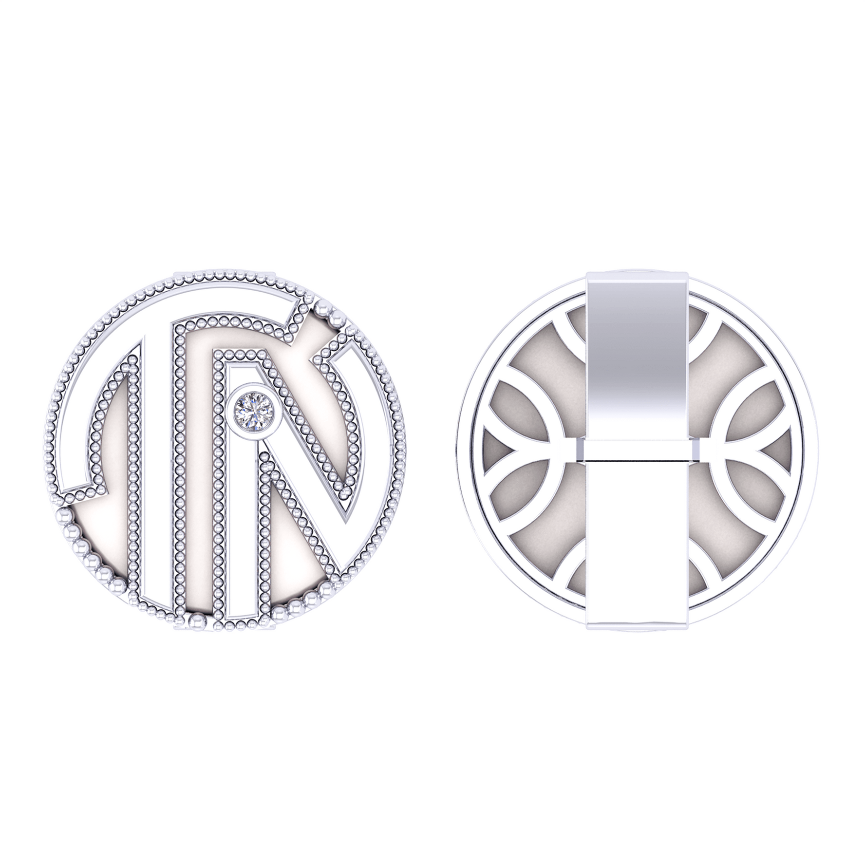 Diamond Cufflink K10014