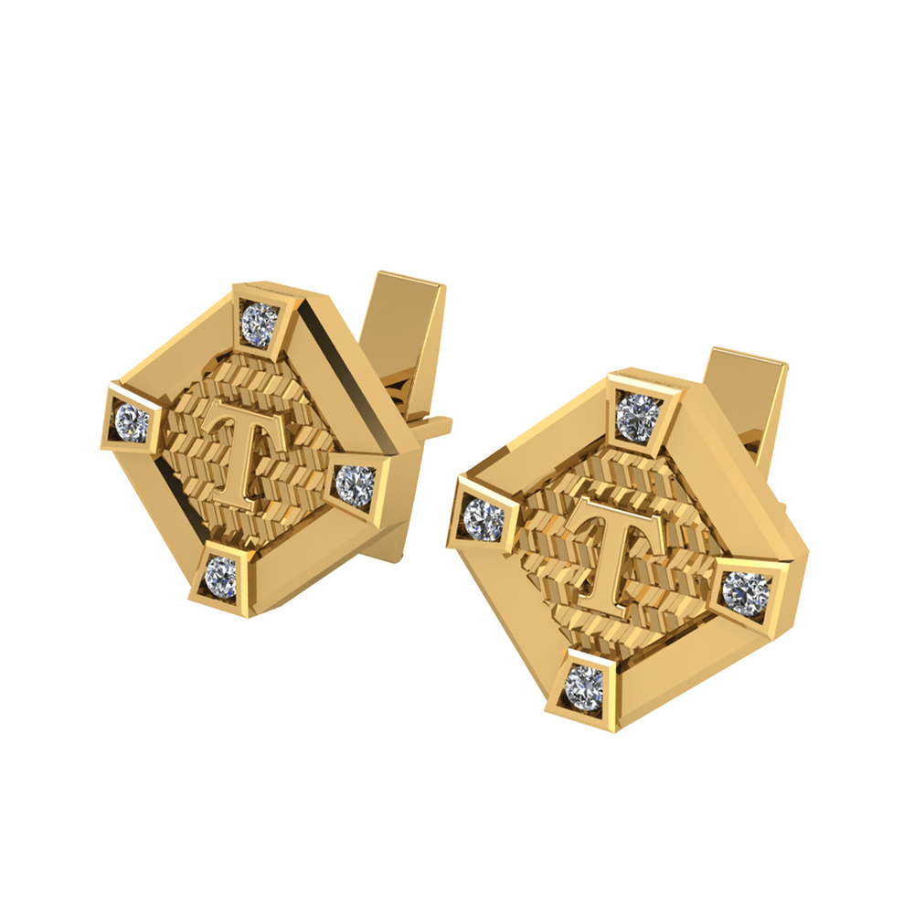 Diamond Cufflink K10008