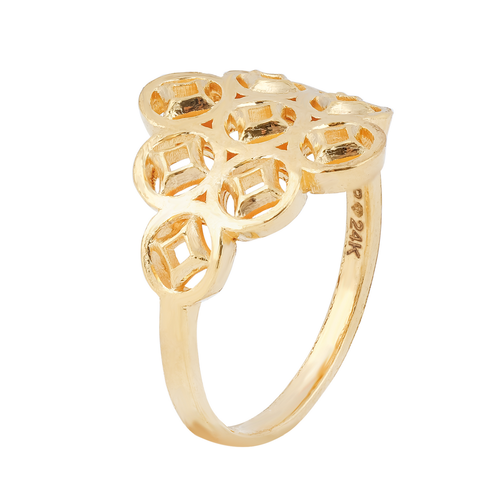24K Gold Ring D10680