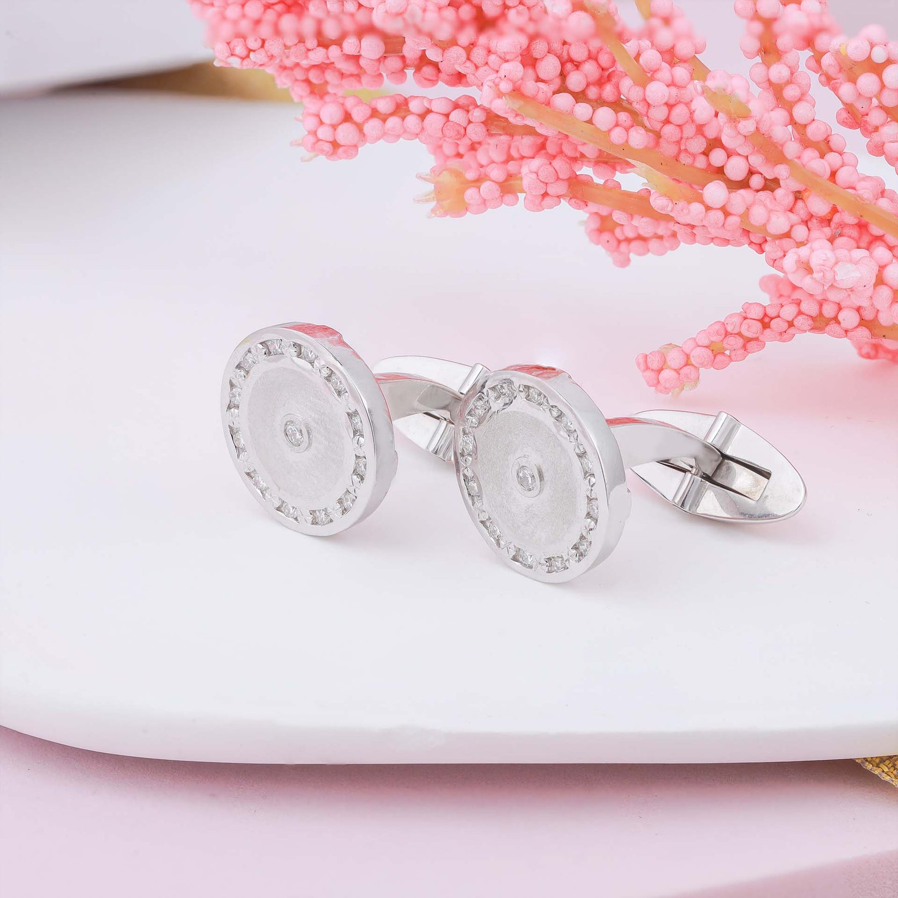 Diamond Cufflink K10034