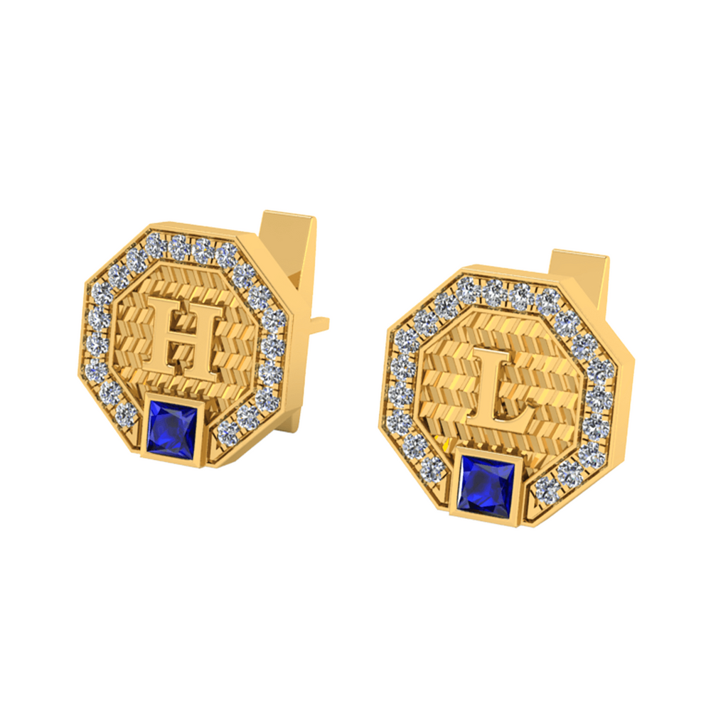 Diamond Cufflink K10001