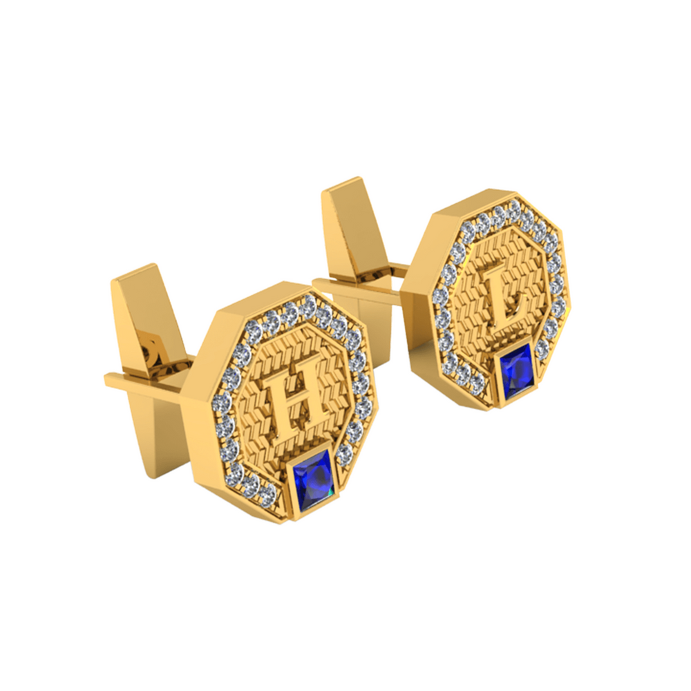 Diamond Cufflink K10001