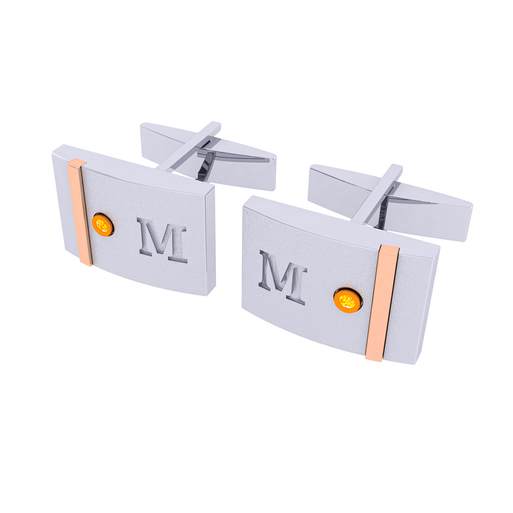 Diamond Cufflink K10015