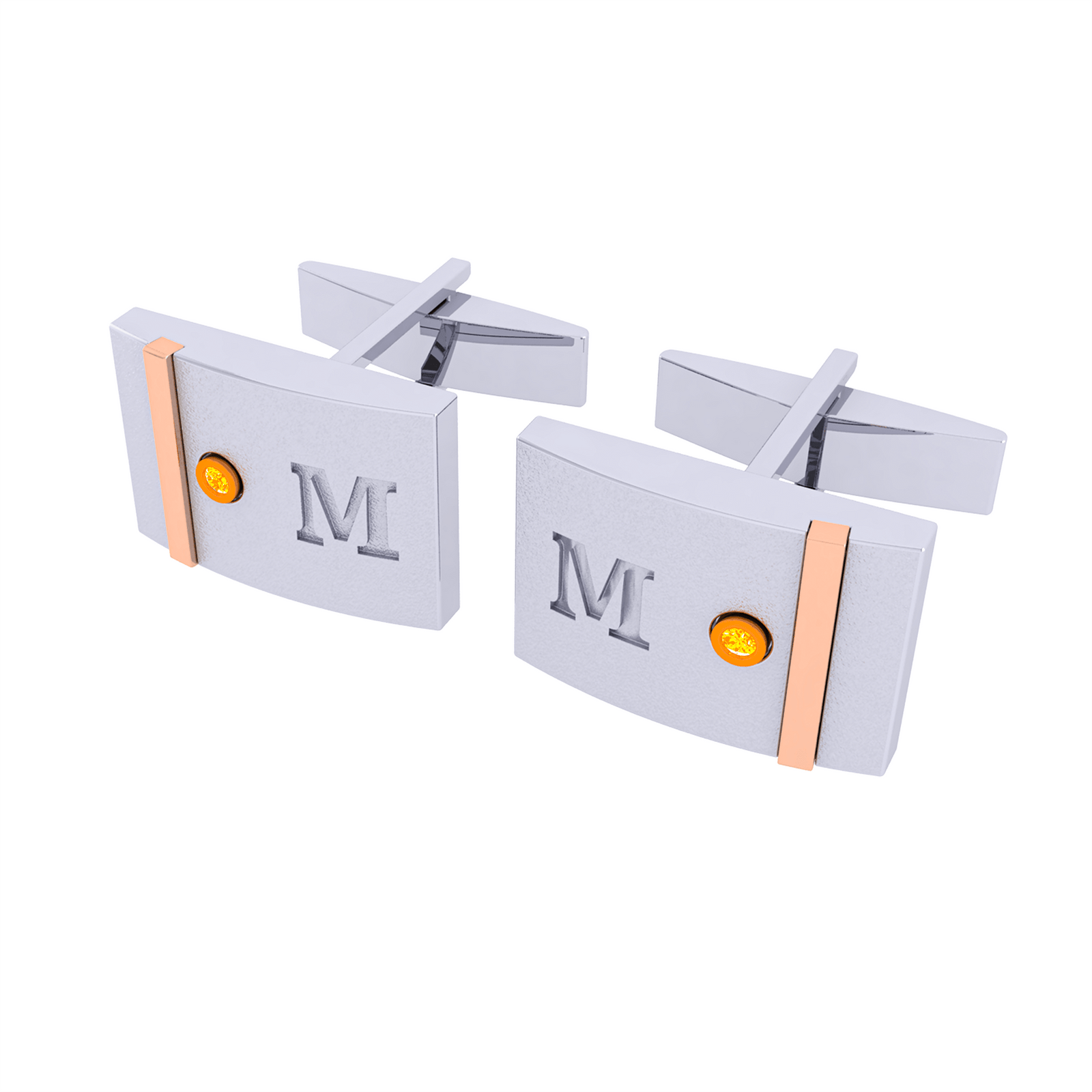 Diamond Cufflink K10015