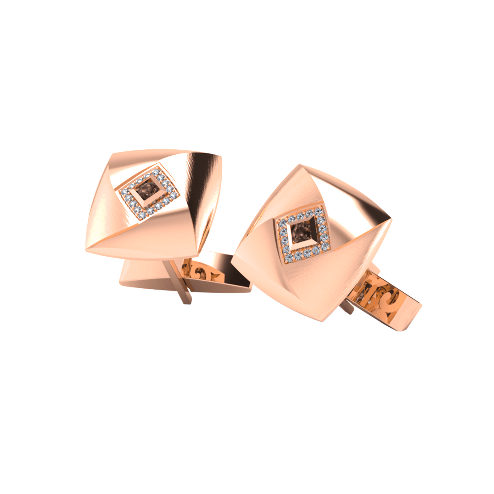Diamond Cufflink K10004