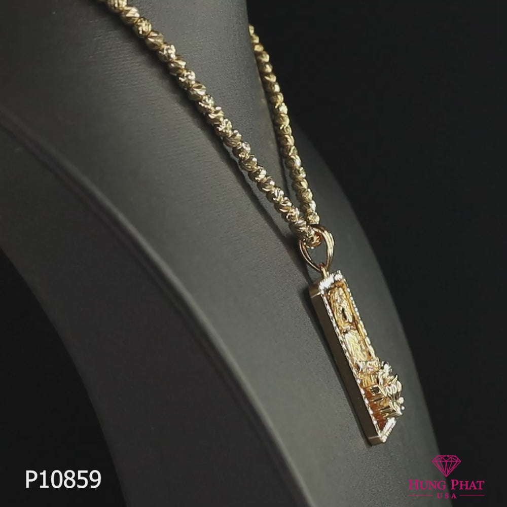 18K Gold Pendant P10859