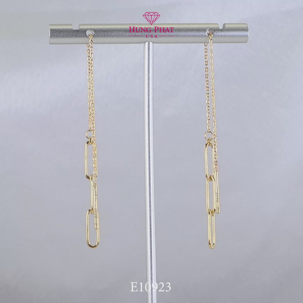 18K Gold Earring E10923