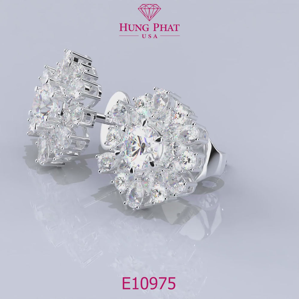 Diamond Earrings Mouting E10975
