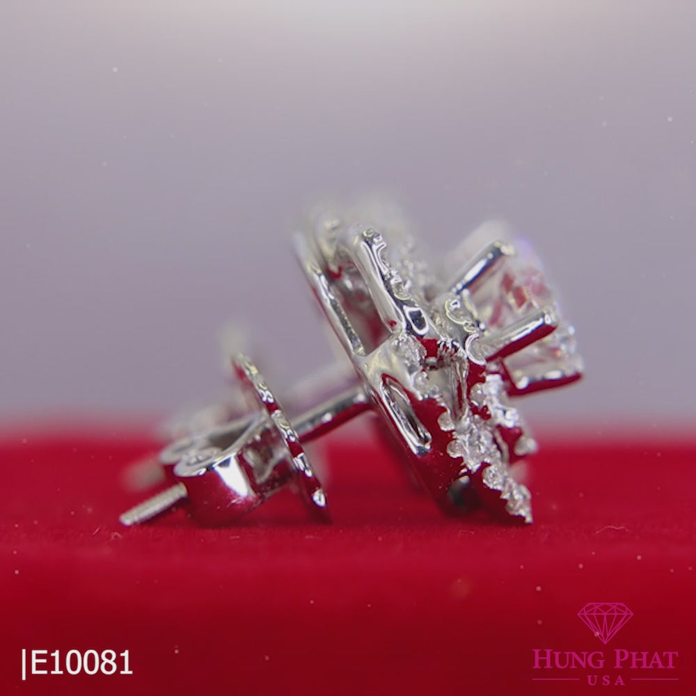 Diamond Earrings Mounting E10801