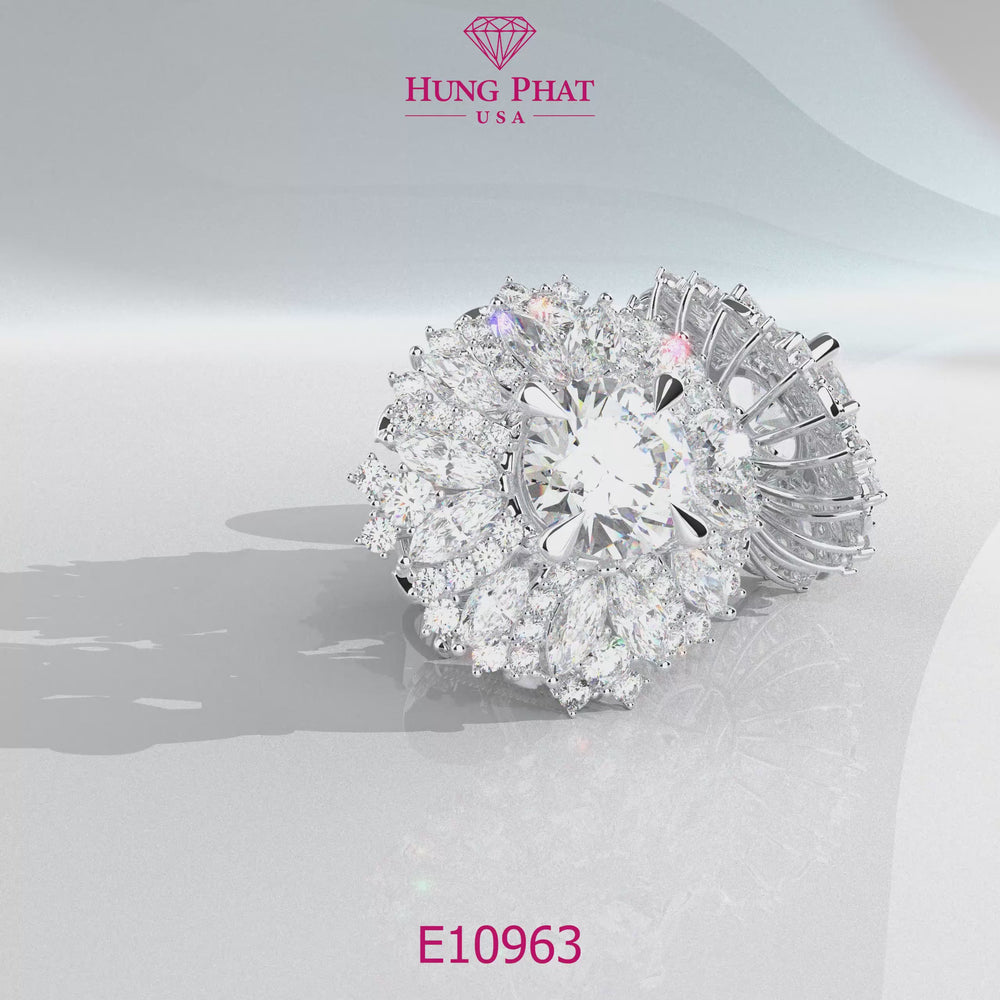 Diamond Earrings Mounting E10963