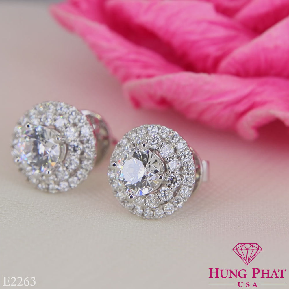 Diamond Earrings Mounting E2263