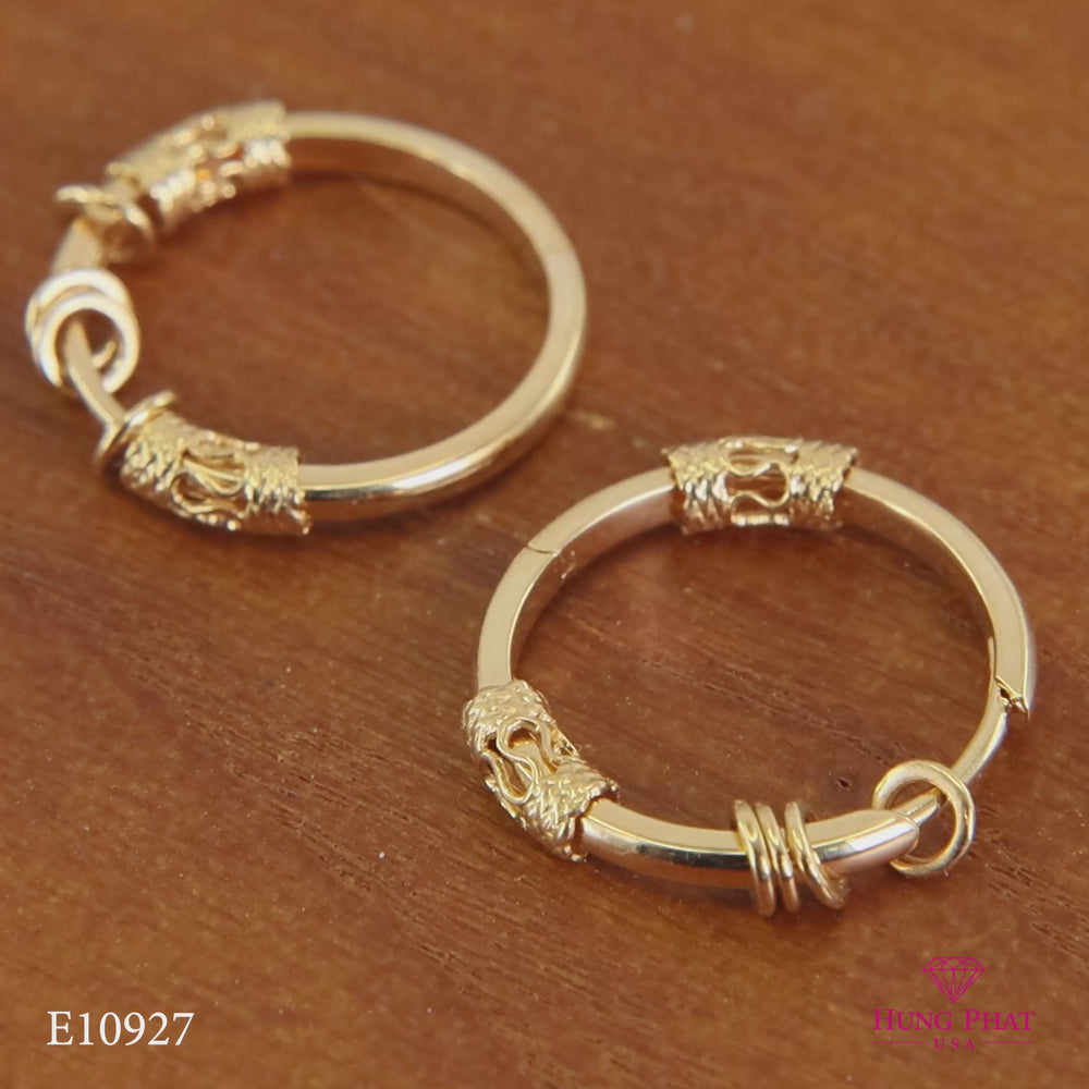 18K Gold Earring E10927