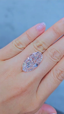 Gia Certified 16.00 Carat Light Brown Pink Marquise Diamond