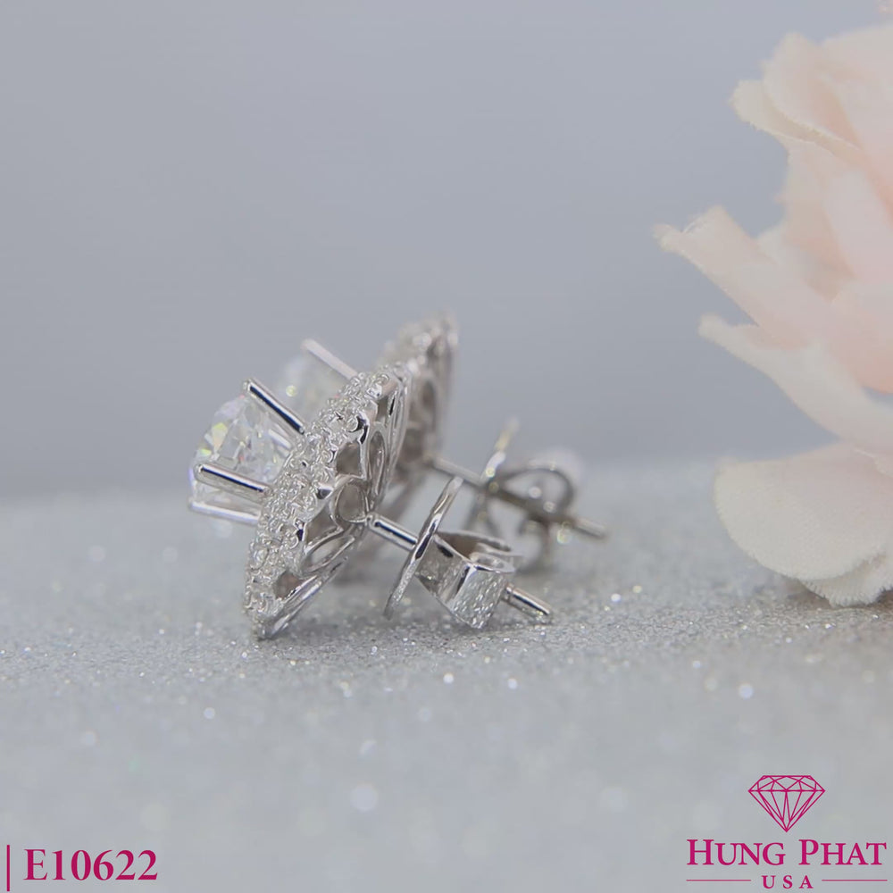 Diamond Earrings Mounting E10622