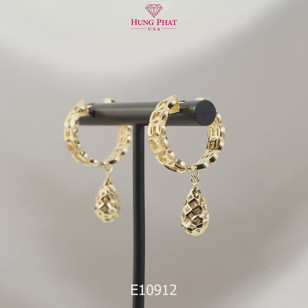 18K Gold Earring E10912