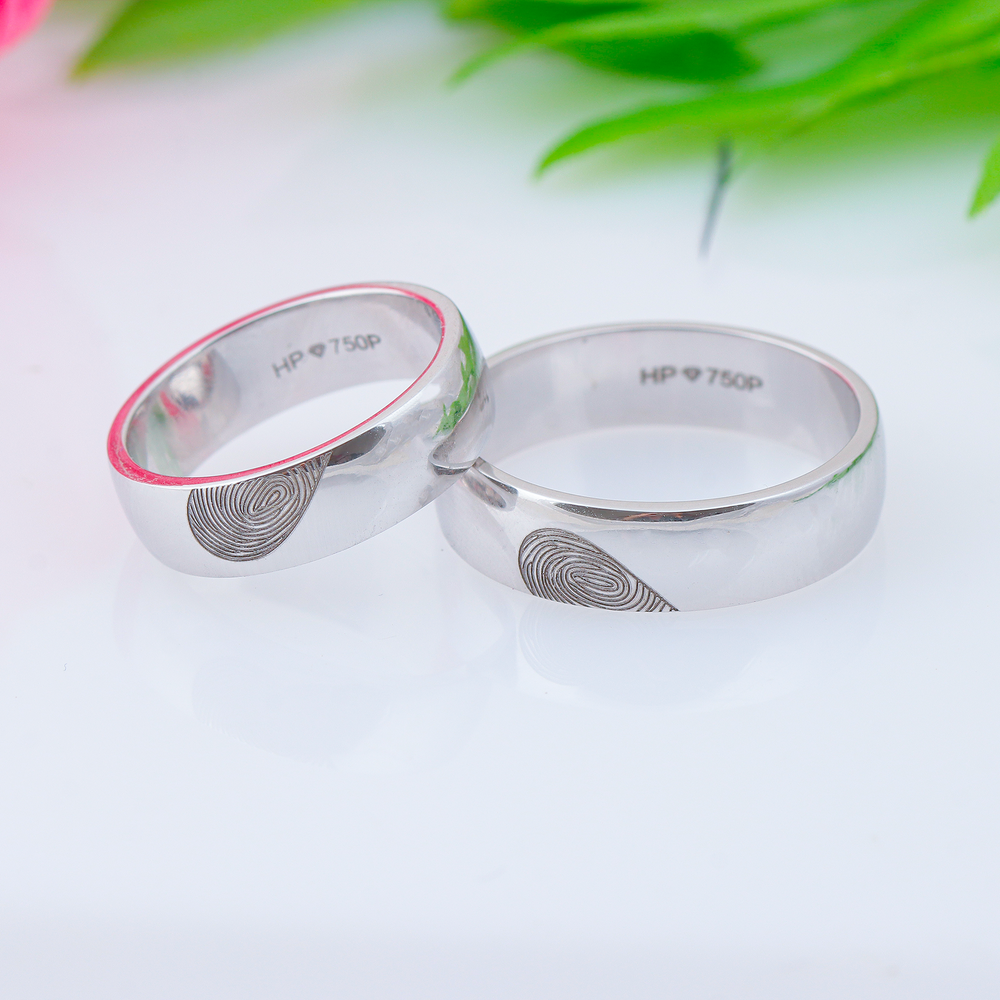 18K Gold Wedding Rings D10884