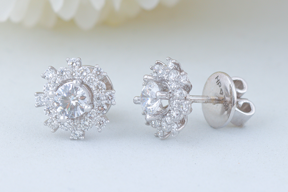 Diamond Earrings Mounting E10496