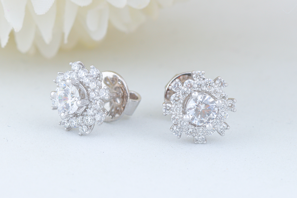Diamond Earrings Mounting E10496