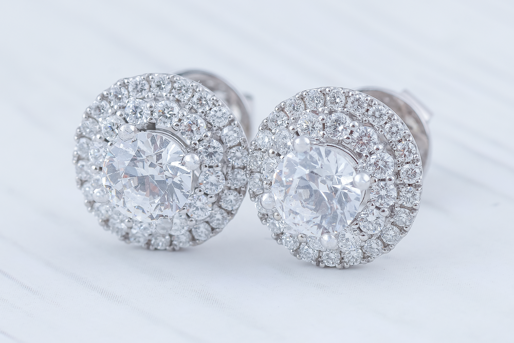 Diamond Earrings Mounting E2263