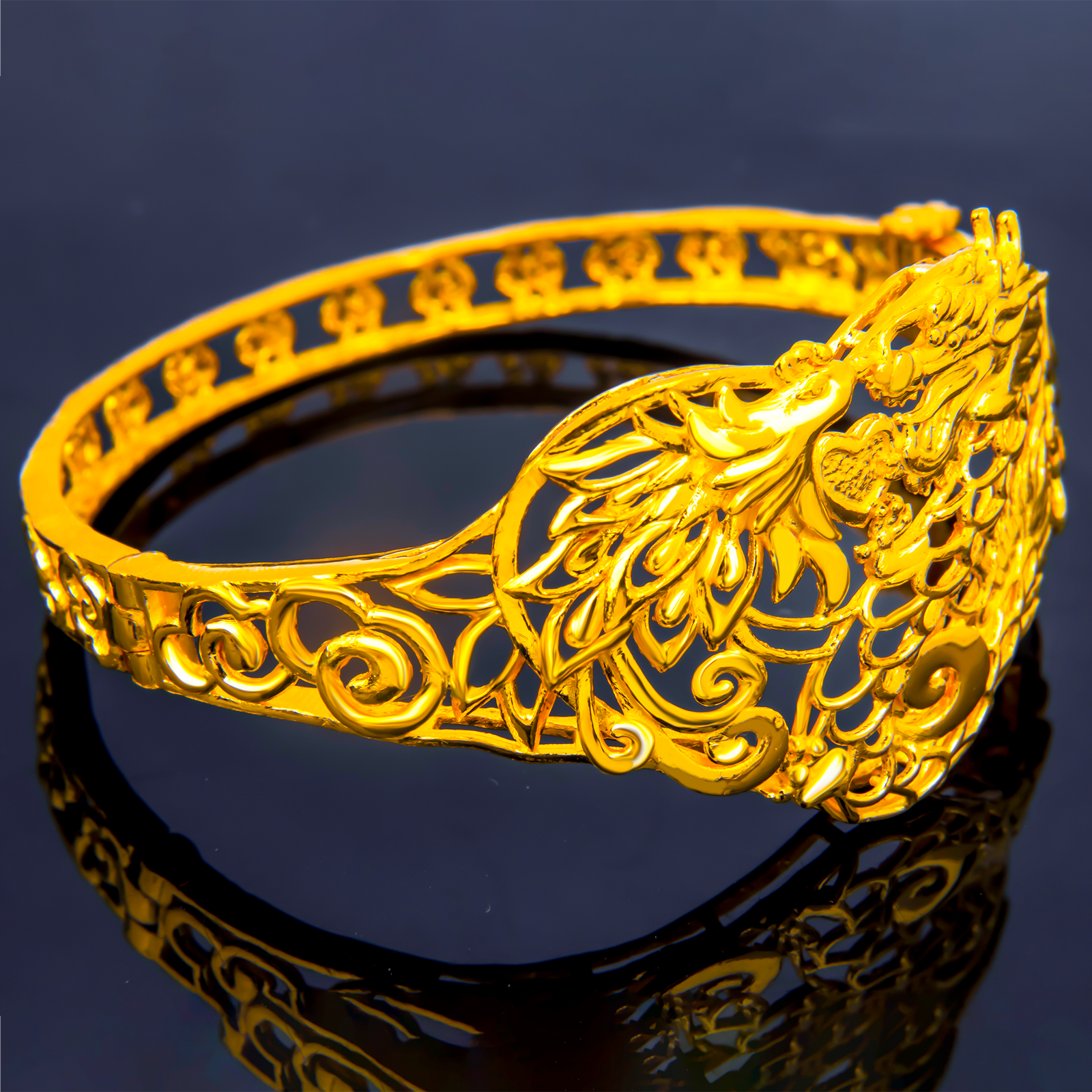 24K Gold Bangle