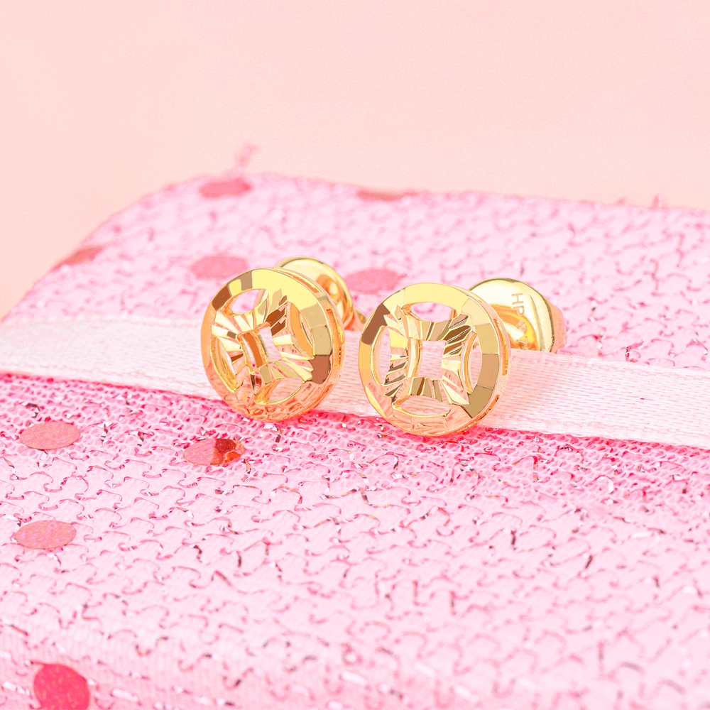 18K Gold Earring E10753