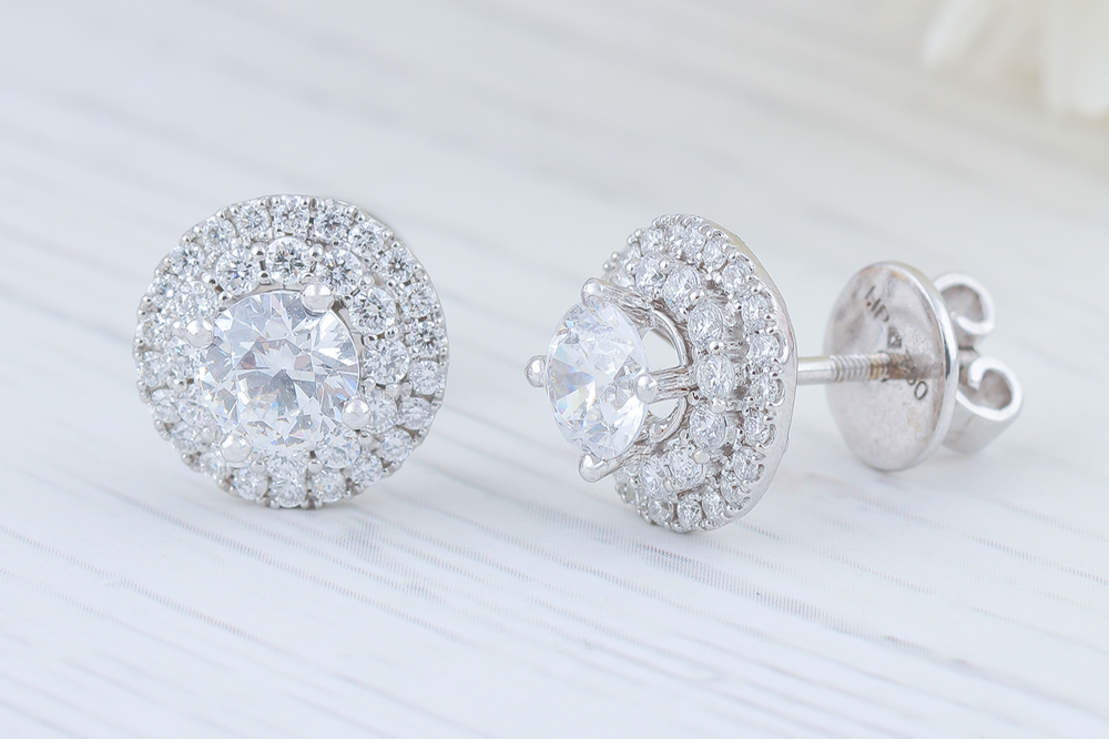 Diamond Earrings Mounting E2263