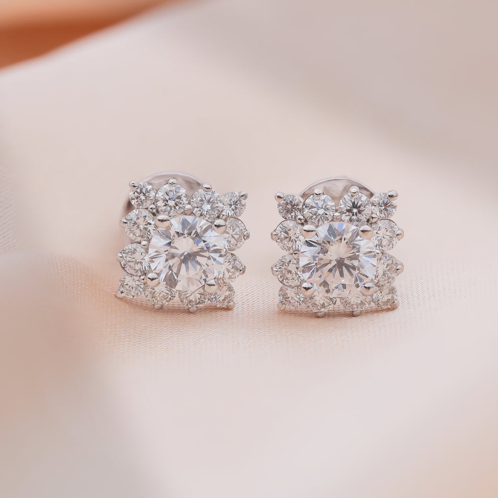 Diamond Earrings Mounting E10801