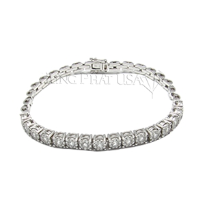 18K White Gold Diamond Bracelet L2168