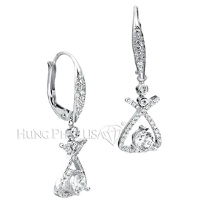 Diamond Dangling Earrings Setting E1298