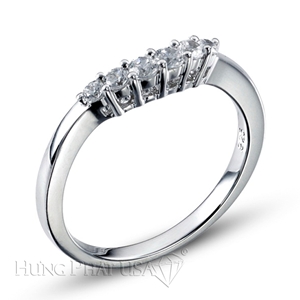Wedding Band With Prong Set Round Diamonds D5096A