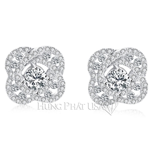 Diamond Stud Earrings Style E1357