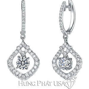 Diamond Dangling Earrings Style E1339