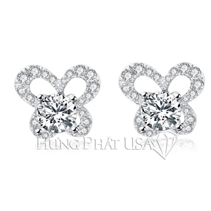 Diamond Stud Earrings Style Setting E1349