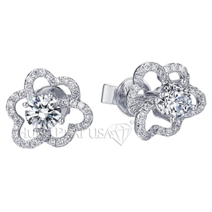 Diamond Earrings Setting Style E1344