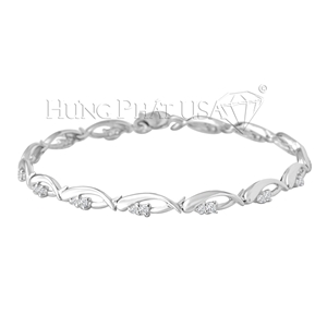 Diamond 18K White Gold Bracelet L0126