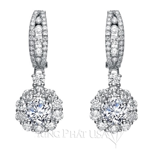 Diamond Dangling Earrings Setting E2256A