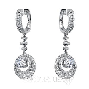 Diamond Dangling Earrings Setting E2260A