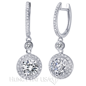 Diamond Dangling Earrings Setting E0513