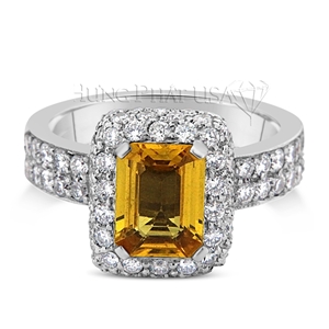 18K White Gold Diamond Ring R59961