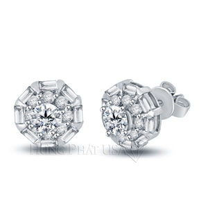Diamond Stud Earrings Setting E58612