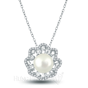 Pearl & Diamond Pendant P101888