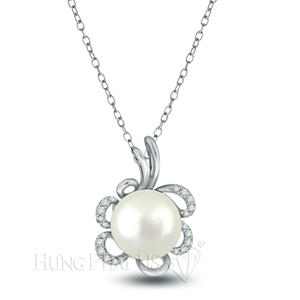 Pearl & Diamond Pendant P01532