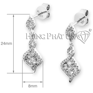 Diamond Dangling Earrings J11833E