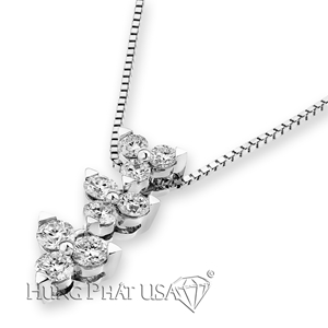 18K White Gold Diamond Pendant Style H04226P