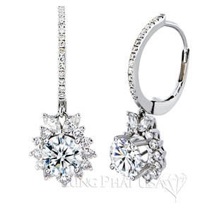 Diamond Dangling Earrings Setting E50484A