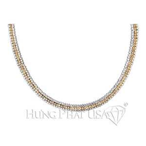 Fashion Diamond Necklace 18K N0033