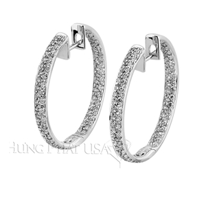 Diamond Hoop Earrings E1974