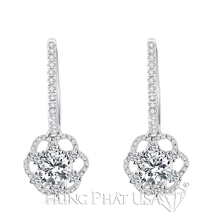 Diamond Dangling Earrings Setting E2280