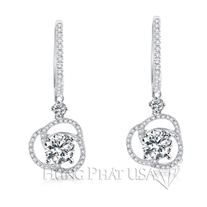 Diamond Dangling Earrings Setting E1335