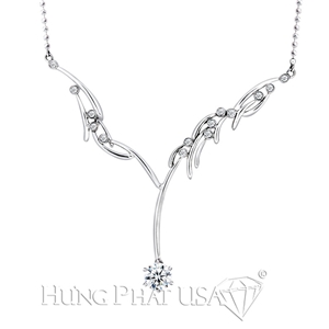 18K White Gold Diamond Necklace Setting N0041